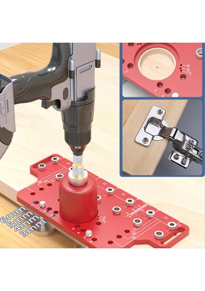 2in1 Kapı Kolu Raf Pimi Sondaj Kılavuzu Jig Ahşap Işleme Menteşe Delme Konumlandırıcı Menteşeli Dolap Kapı Deliği Yumruk Jig A (Yurt Dışından) fırsatları