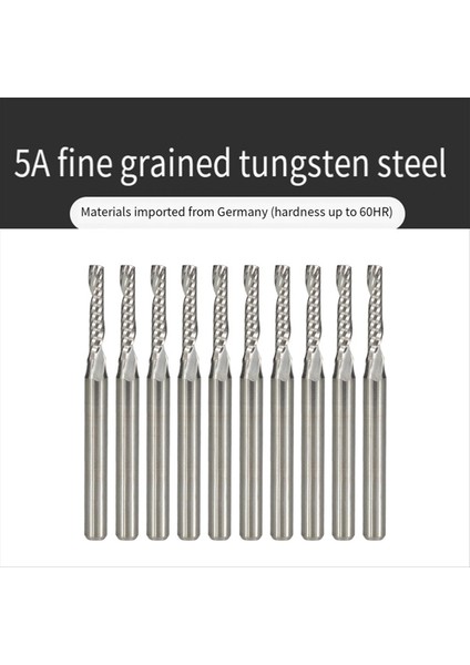 10 Adet Cnc Yönlendirici Bitleri Seti Ahşap Için Karbür Düz Burun Uç Değirmeni Pvc Mdf Hardwood (Yurt Dışından) indirimleri