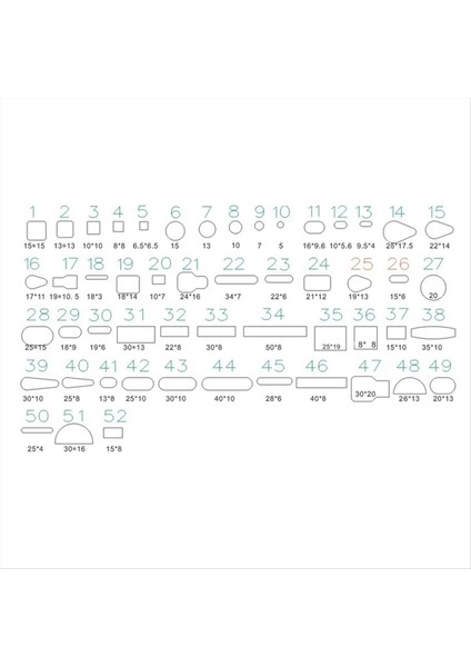52 Pcs Keskin Içi Boş Zımba Kesici Aletleri Kit Karbon Çelik Deri Yumruklama Kalıp Kesme Kalıp Manuel Delik Yumruk Seti (Yurt Dışından) fiyatları