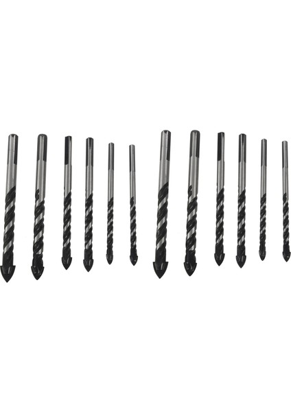 12 Adet Seramik Karo Matkap Bitleri Cam Için Ayarlanmış Duvar Matkap Bitleri 6 6 8 8 10 12MM Boyutunda Tungsten Karbür Ucu (Yurt Dışından)