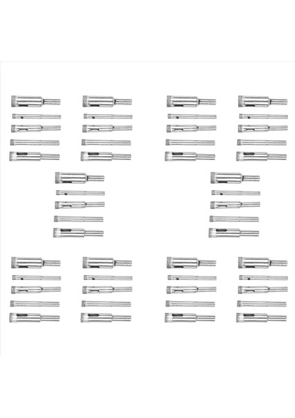 50PCS Elmas Kaplamalı Çekirdek Delik Testere Bit Seti Aracı Fayans Mermer Cam Seramik 5/6/8/10/12MM (Yurt Dışından)