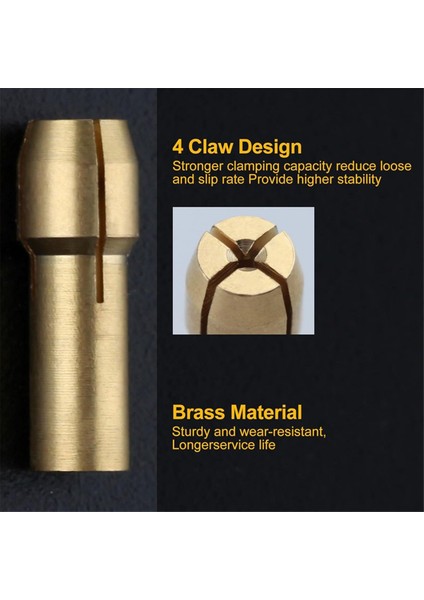 15PCS Matkap Chuck Collet Set Döner Kolet Fındık Seti 0 5-3 2mm Şey Yedek 4486 Döner Alet Değiştir Chuck Aksesuar (Yurt Dışından) indirimleri