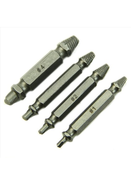 8x Vidalı Çıkarcı Matkap Bitleri Kılavuz Kırık Cıvata Çıkartma Kolay Out 1 2 3 4 (Yurt Dışından) modelleri