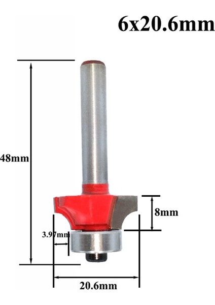 5pcs 6mm Shank Köşe Yuvarlak Yolda Yatak Temizliği ile Yatak Temizliği Slemi Freze Kesici Ahşap Ahşap Aracı (Yurt Dışından) indirimleri