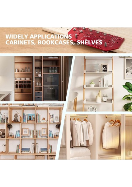 Raf Pimi Jig ve Menteşe Jig 2 1 Bağımsız Sıkıştırma 32MM Raf Pimi Jig Alüminyum Alaşımlı 1/4 Inç Matkap Bit (Yurt Dışından) modelleri