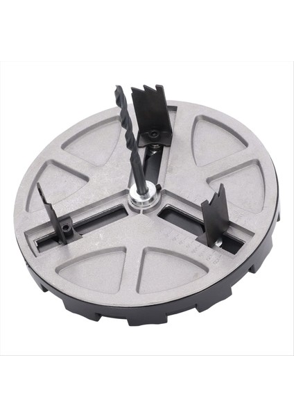 Yuvarlak Dairesel Yumruk Testere Ayarlanabilir Yumruklama Testere Delik Açıcı Araçları Konumlandırma Biti ve 3 Diş Bıçakları (Yurt Dışından)