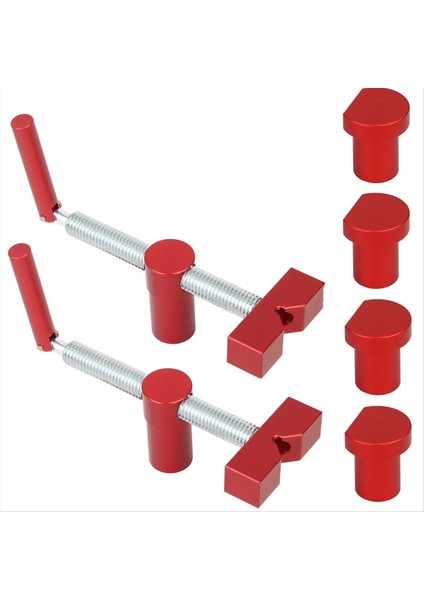 Ahşap Işleme Masaüstü Klip Hızlı Klip Hızlı Fikstür Kelepçesi Aracı 19MM Delik Ahşap Işleme Tezgahı Köpek Alet-Kırmızı (Yurt Dışından)