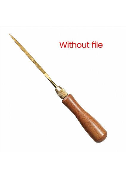 3x Ahşap Dosya Tutma Ahşap Kulplar Küçük Dosyalar Için Pirinç Kolet Chuck ile Aksesuarlar Dıy (Yurt Dışından) fiyatları