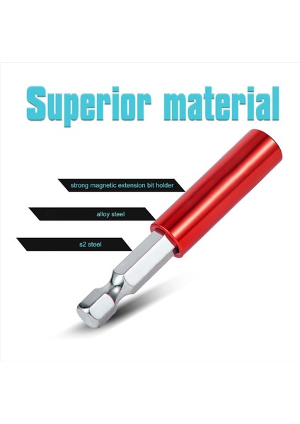 5pcs Manyetik Uzantı Soket Matkap Bit Tutucu 1/4inch Onaltılık Elektrikli Aletler Manyetik Uzantı Bit Tutucu Hex Shank S2 A (Yurt Dışından) fiyatları