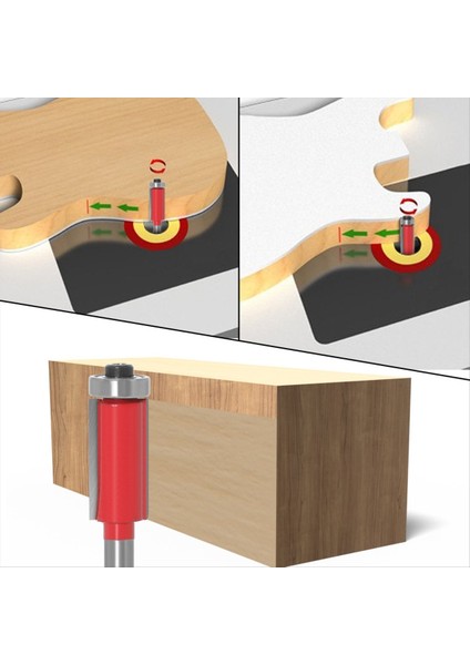 4pc Premium Ahşap Yönlendirici Bit Seti - Profesyonel Için Pürüzsüz Kesim - Çok Yönlü Kesme ve Detaylandırma Kitleri (Yurt Dışından) modelleri