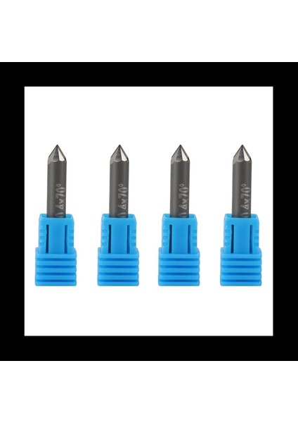 4x Pcd Elmas Gravür Bitleri Gravür Oyun Aletleri Taş Karbür Freze Kesici Granit Mermer D6XL40X70 Degreex0 4 (Yurt Dışından)