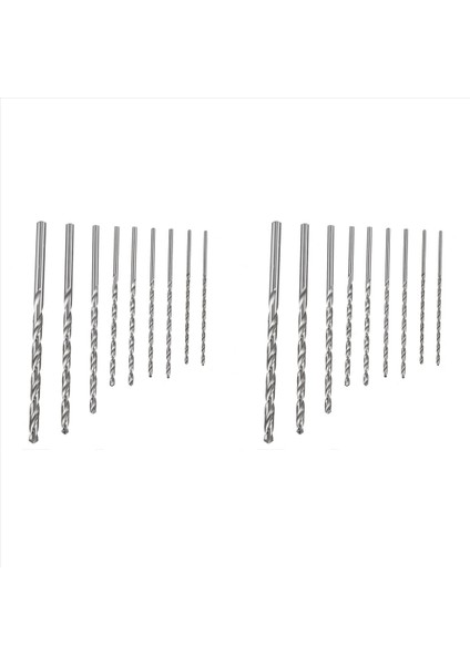 2x Ekstra Uzun Hss Matkap Bitleri 2mm 2 5mm 3mm 4mm 5mm 6mm Set (Yurt Dışından)