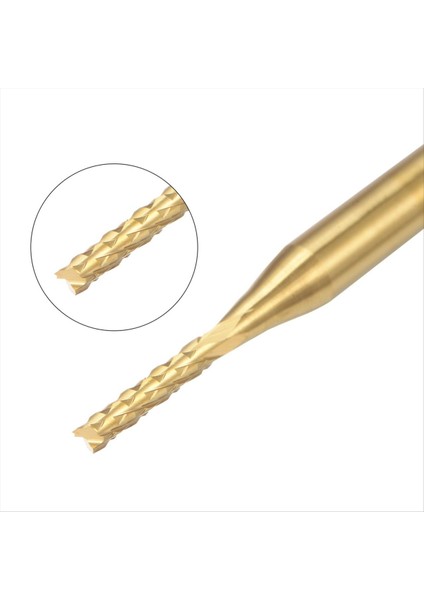 10 Adet Titanyum Ceket Karbür Uç Fabrikası Gravür Freze Kesici Cnc Yönlendirici Bitleri Pcb Makinesi Için 1/8 Inç Sap 1 4mm (Yurt Dışından) fırsatları