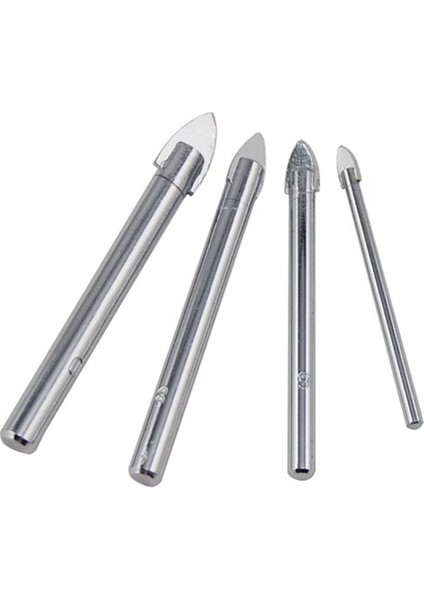 4 Adet Seramik Karo Cam Karbür Kaplı Matkap Bitleri Seti - 4 6 8 ve 10MM (Yurt Dışından) modelleri