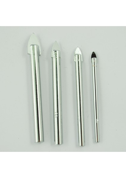 4 Adet Seramik Karo Cam Karbür Kaplı Matkap Bitleri Seti - 4 6 8 ve 10MM (Yurt Dışından) indirimleri