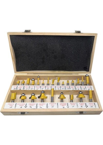 8mm 24 Adet Set Ahşap Işleme Freze Kesici Seti Kırpma Makinesi Kafası Ağaç Işleme Freze Kesici (Yurt Dışından)