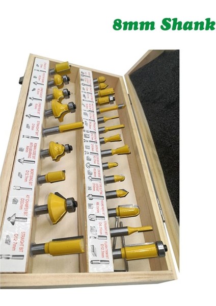 8mm 24 Adet Set Ahşap Işleme Freze Kesici Seti Kırpma Makinesi Kafası Ağaç Işleme Freze Kesici (Yurt Dışından) indirimleri