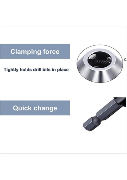 Drill Chuck Adaptör-2pcs Darbe Sürücüsü Için Matkap Aynası Matkap Ucu Adaptör Anahtarsız Chuck 1/4 Hex Shank (0 6-8mm 0 3-3 6mm) (Yurt Dışından) modelleri