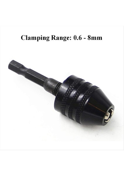 Drill Chuck Adaptör-2pcs Darbe Sürücüsü Için Matkap Aynası Matkap Ucu Adaptör Anahtarsız Chuck 1/4 Hex Shank (0 6-8mm 0 3-3 6mm) (Yurt Dışından) fırsatları