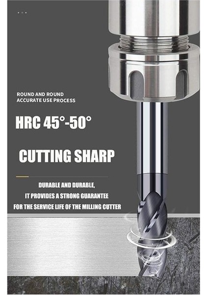 8pcs 2-12MM Cnc Cnc Kare Burun Uç Mills Karbür Tungsten Çelik Freze Kesici Yönlendirici Bitler Bitler Aracı Düz (Yurt Dışından) indirimleri