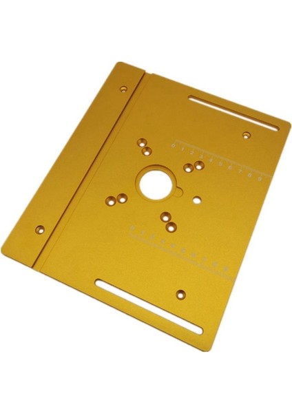 Yönlendirici Tablosu Ekleme Plakası Ahşap Yönlendirici Ekleme Plakası Takma Alet Elektrikli Ahşap Freze Kesme Makinesi Flip Plaka Altın (Yurt Dışından)