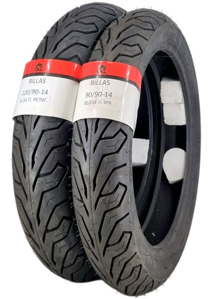 100/90-14 ve 90/90-14TL (Tubeless - Dubleks) BL034 Motosiklet Lastiği Takımı modelleri