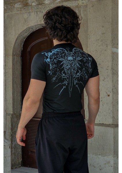 The Gauntlet - Compression T-Shirt (Siyah)