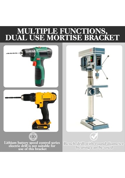 Kare Delik Matkap Bit Adaptörü ve Matkap Pres Için 4 Matkap Bit (Yurt Dışından) fiyatları