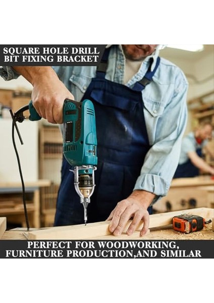 Kare Delik Matkap Bit Adaptörü ve Matkap Pres Için 4 Matkap Bit (Yurt Dışından) indirimleri