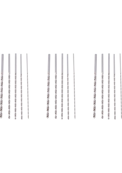 15 Adet Ekstra Uzun Hızlı Çelik Matkap Ucu Setleri Düz Şaft Twist Matkap Bit Aracı 2-5mm Ahşap Için (Yurt Dışından)