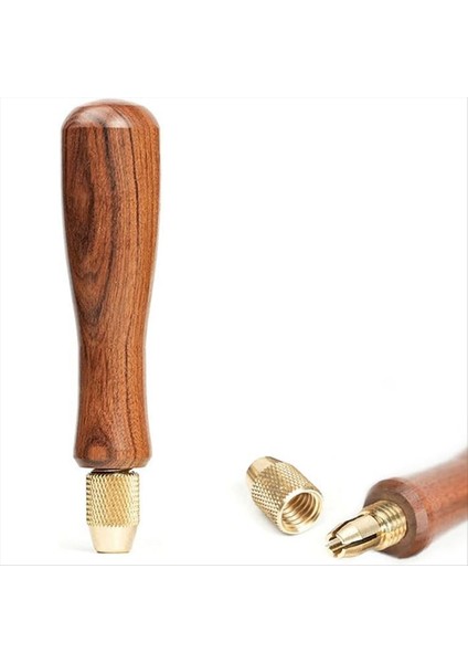 Ahşap Dosya Kulp Ahşap Kulplar Küçük Dosyalar Için Pirinç Kolet Chuck ile Aksesuarlar Dıy (Yurt Dışından) indirimleri