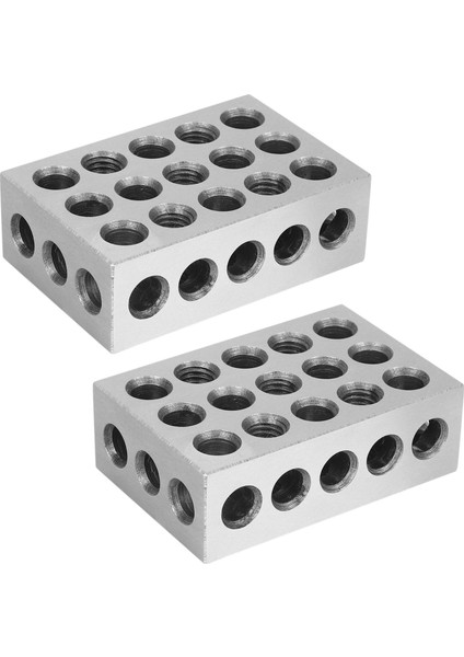 4pcs 25X50X75MM Sertleştirilmiş Çelik Bloklar 23 Delikler Paralel Kelepçe Blok Torna Araçları Makine Tezgahı Için Hassasiyet 0 005MM (Yurt Dışından)