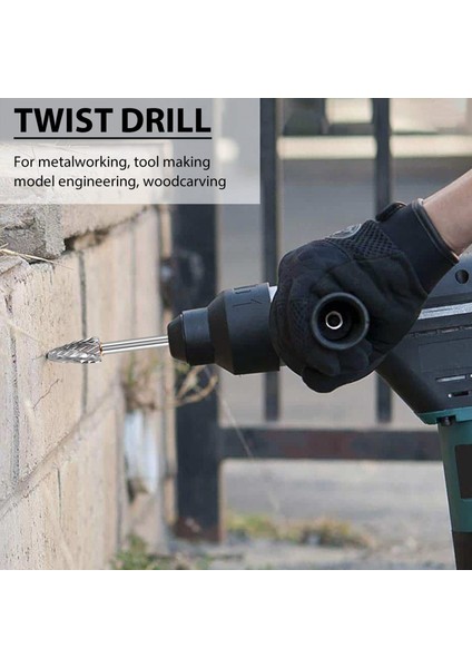 10PC 4 Inç Uzunluğunda Çift Kesilmiş Tungsten Katı Karbür Döner Çapak Seti 1/8 Inç (3mm) Shank Bükülme Matkap Ucu Döner Aletler (Yurt Dışından) fırsatları