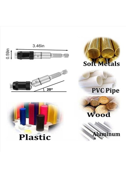 6pcs Manyetik Pivot Matkap Bit Tutucu Manyetik Dönen Bit Uç Tutucu Hızlı Serbest Bırakma Esnek Tornavida Bit Tutucu A (Yurt Dışından) indirimleri