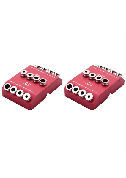 30/45/90 ° Açılı Matkap Deliği Kılavuzu Açılı ve Düz Delik Için Jig Kablo Korkuluk Gecikme Vidalı Sondaj Şablonu 2pcs (Yurt Dışından)