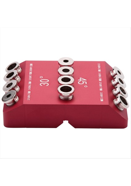 30/45/90 ° Açılı Matkap Deliği Kılavuzu Açılı ve Düz Delik Için Jig Kablo Korkuluk Gecikme Vidalı Sondaj Şablonu 2pcs (Yurt Dışından) fiyatları