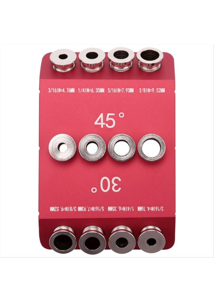 30/45/90 ° Açılı Matkap Deliği Kılavuzu Açılı ve Düz Delik Için Jig Kablo Korkuluk Gecikme Vidalı Sondaj Şablonu 2pcs (Yurt Dışından) modelleri