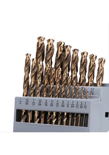 Kobalt Matkap Bitleri Set M35 Yüksek Hızlı Çelik Twist Sert Metal Paslanmaz Çelik Dökme Demir (21 Adet) (Yurt Dışından)