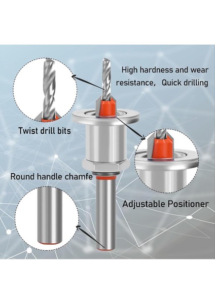 5 Pcs Counterk Matkap Bit Seti Counterk Matkap Bit Seti Ahşap Için Holesterink Bitleri Ayarlanabilir Derinlik Matkap Bit (Yurt Dışından) fırsatları