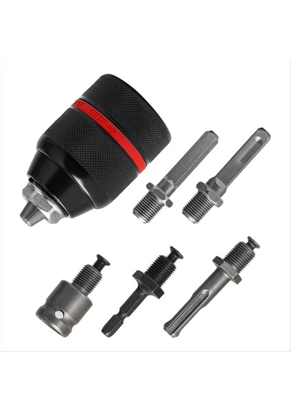 1 5-13MM Anahtarsız El Matkap Chuck 1/2-20UNF Sds Plus Adaptör 1/4in Hexshank Dönüştürücü Hex Sap (Yurt Dışından)