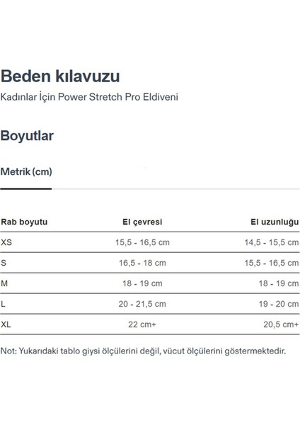 Power Stretch Pro Polartec Kadın Eldiven Siyah - Xl