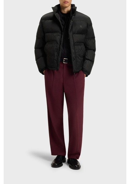 Logolu Regular Fit Dik Yaka Su Itici Şişme Mont Erkek Mont 50549096 001