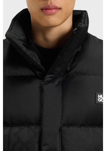 Logolu Regular Fit Dik Yaka Su Itici Şişme Mont Erkek Mont 50549096 001 modelleri