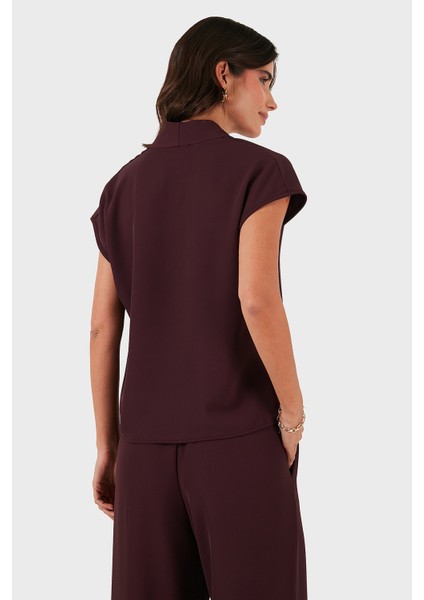 Via Dante Relaxed Fit V Yaka Kısa Kollu Bluz Bayan Bluz 268755088 modelleri