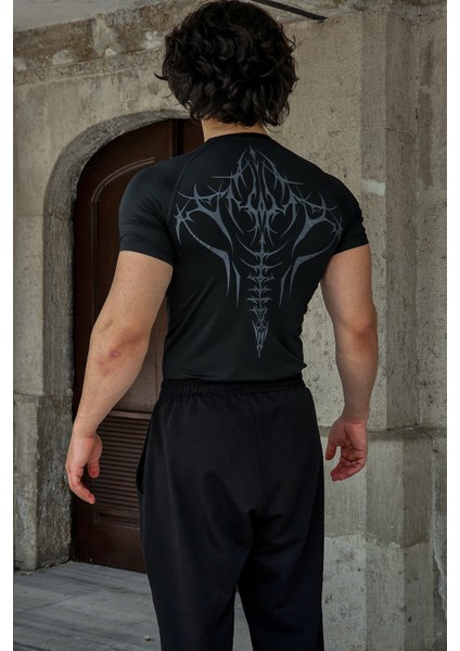 Cyberbones - Compression T-Shirt (Siyah)