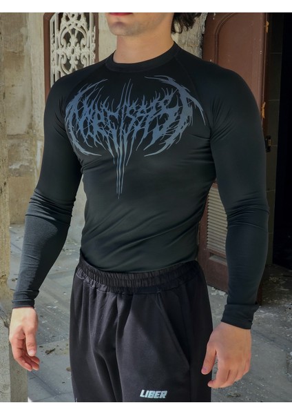 Ezekiel - Uzun Kollu Compression T-Shirt (Siyah)