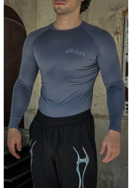 The Gauntlet - Uzun Kollu Compression T-Shirt (Füme) fiyatları