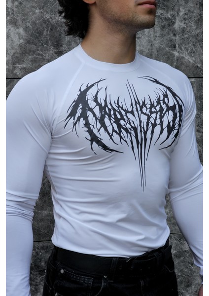 Ezekiel - Uzun Kollu Compression T-Shirt (Beyaz)