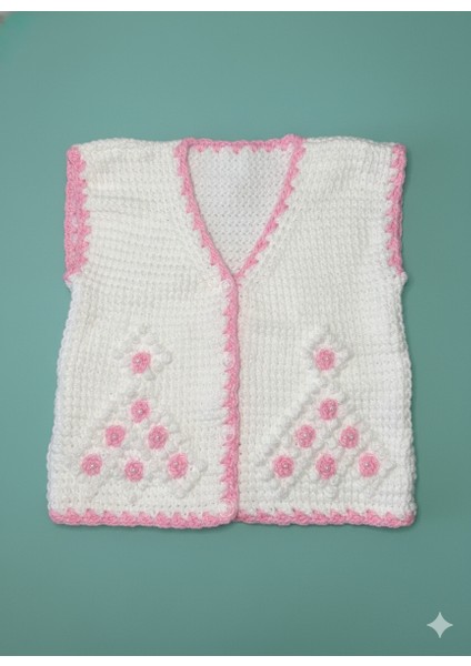 El Örgüsü 5’li Bebek Seti – Hırka, Yelek, Patik, Atkı ve Battaniye | indirimleri