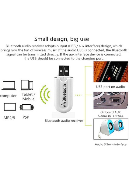 USB Bluetooth 5.0 Ses Alıcı Adaptör – Aux 3.5mm Çıkışlı Kablosuz Müzik Alıcısı, Hoparlör ve Ses Sistemlerini Bluetooth’lu Hale Getiren Dongle Receiver | ZR1138 fiyatları